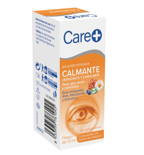 CARE+ SOLUCION OFTALMICA CALMANTE CON EXTRACTOS NATURALES 10 ML