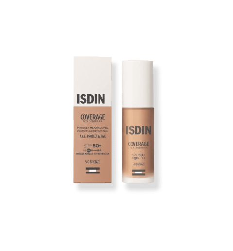 ISDIN COVERAGE MAQUILLAJE SPF50+ COLOR 5.0 BRONZE