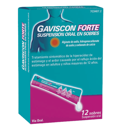 GAVISCON FORTE 12 SOBRES 10 ML SUSPENSION ORAL