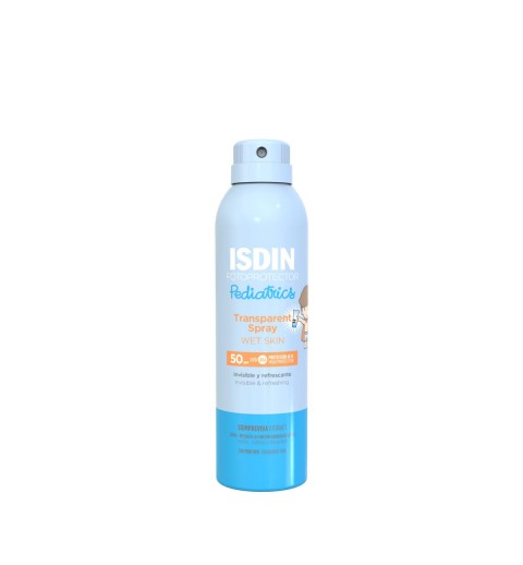 FOTOPROTECTOR ISDIN PEDIATRICS TRANSPARENT WET SKIN SPF50+ 250ML