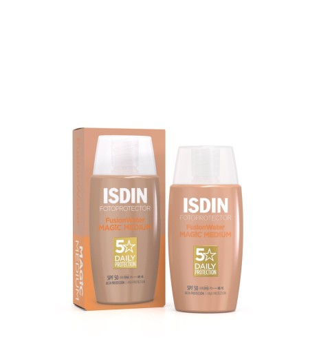 FOTOPROTECTOR ISDIN FUSION WATER MAGIC SPF50+ MEDIUM 50ML