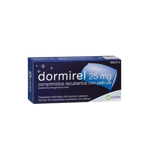 DORMIREL 25 MG 16 COMPRIMIDOS