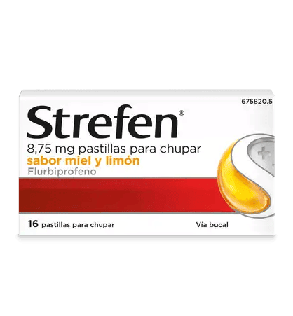 STREFEN 8,75 MG 16 PASTILLAS MIEL Y LIMÓN