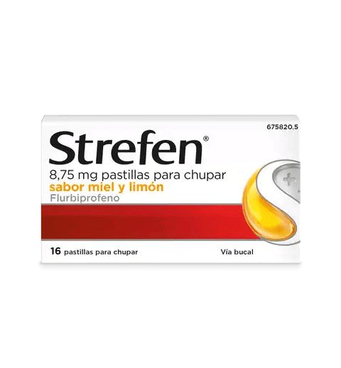 STREFEN 8,75 MG 16 PASTILLAS MIEL Y LIMÓN