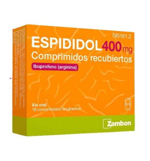 ESPIDIDOL 400 MG 18 COMPRIMIDOS RECUBIERTOS