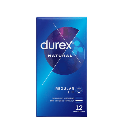 PRESERVATIVOS DUREX NATURAL REGULAR FIT 12 U