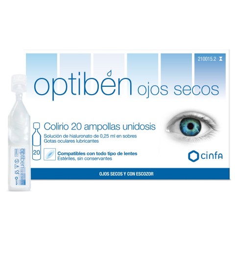 OPTIBEN OJOS SECOS 20 MONODOSIS