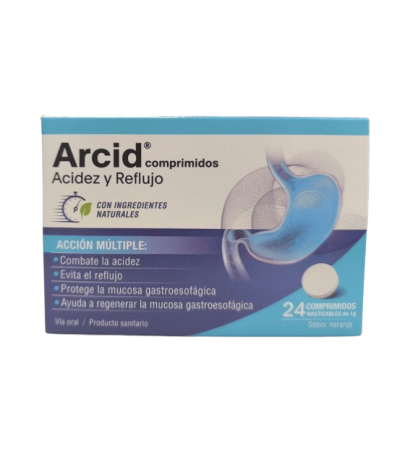 ARCID 24 COMPRIMIDOS MASTICABLES SABOR NARANJA