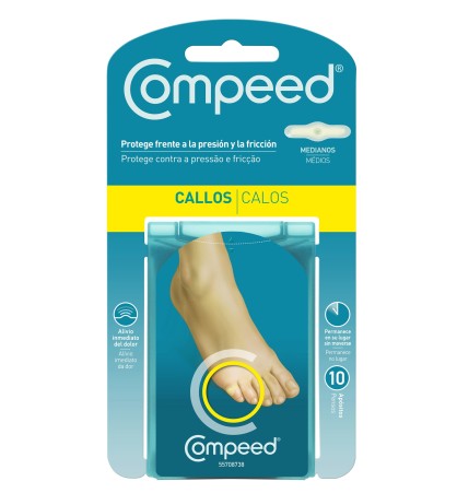 COMPEED CALLOS HIDROCOLOIDE 10 APÓSITOS MEDIANOS