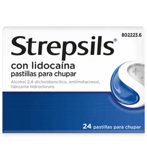 STREPSILS LIDOCAINA 24 PASTILLAS PARA CHUPAR