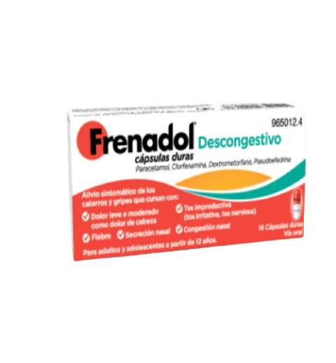 FRENADOL DESCONGESTIVO 16 CAPSULAS