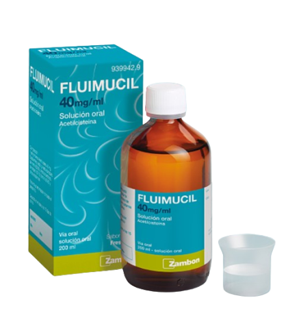 FLUIMUCIL 40MG/ML SOLUCION ORAL 200 ML