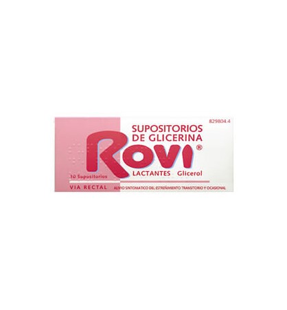 SUPOSITORIOS GLICERINA ROVI LACTANTES 0.96 G 10UNI