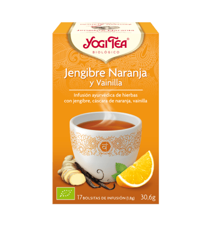 YOGI TEA JENGIBRE NARANJA Y VAINILLA 17 BOLSITAS