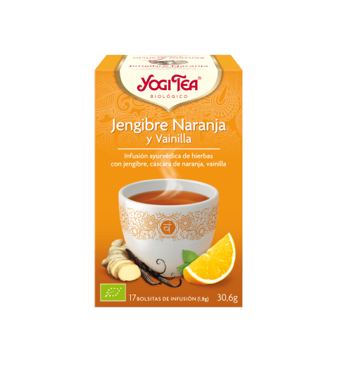 YOGI TEA JENGIBRE NARANJA Y VAINILLA 17 BOLSITAS