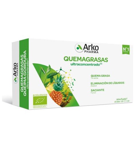 ARKOFLUIDO QUEMAGRASA 20 UNIDOSIS BIO