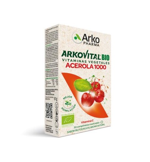 ARKOVITAL ACEROLA 1000 VITAMINA C 30 COMP