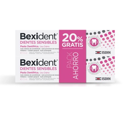 DUPLO BEXIDENT DIENTES SENSIBLES PASTA 75X75 ML