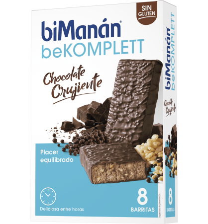 BIMANAN BEKOMPLETT CHOCO CRUJIENTE 8 BARRITAS