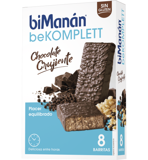 BIMANAN BEKOMPLETT CHOCO CRUJIENTE 8 BARRITAS