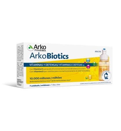 ARKOBIOTICS VITAMINAS Y DEFENSAS ADULTOS 7 UNIDOSIS