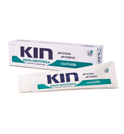 KIN PASTA DENTIFRICA CON FLUOR Y ALOE 125 ML