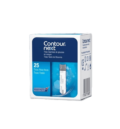 TIRAS REACTIVAS GLUCEMIA CONTOUR NEXT 25 UNIDADES