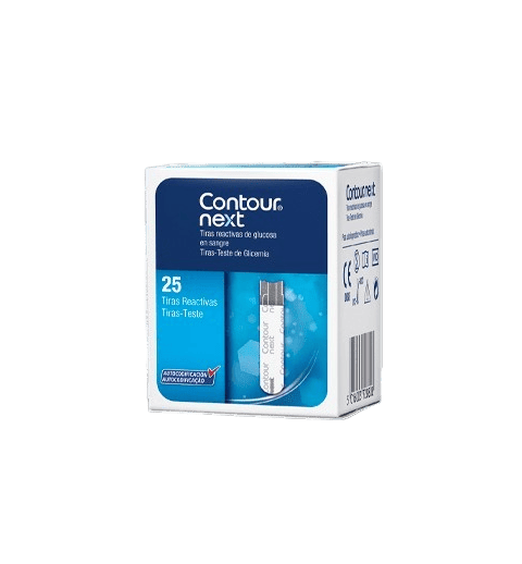 TIRAS REACTIVAS GLUCEMIA CONTOUR NEXT 25 UNIDADES