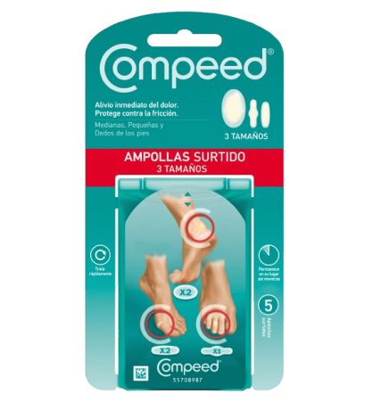 COMPEED AMPOLLAS HIDROCOLOIDE 5 UNIDADES SURTIDAS