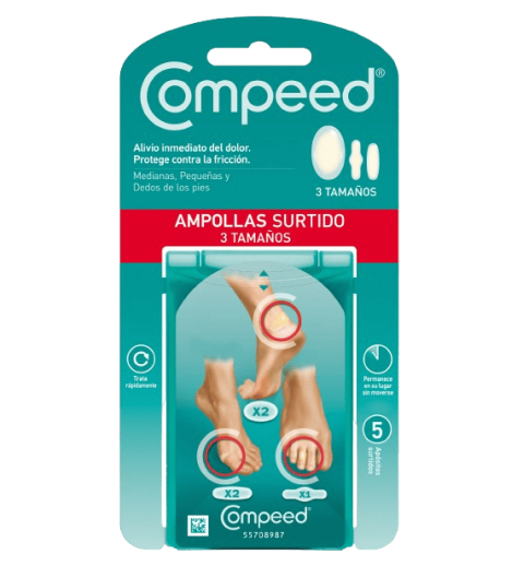 COMPEED AMPOLLAS HIDROCOLOIDE 5 UNIDADES SURTIDAS