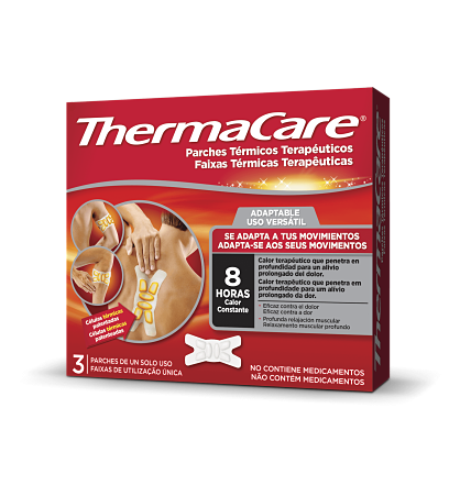 THERMACARE ADAPTABLE 3 PARCHES TERMICOS