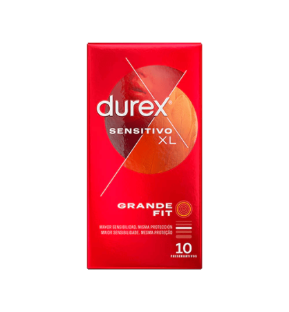 DUREX SENSITIVO XL PRESERVATIVOS 10 UNIDADES