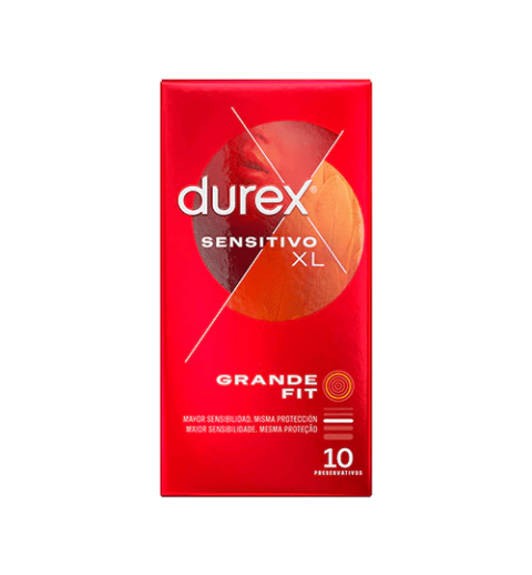 DUREX SENSITIVO XL PRESERVATIVOS 10 UNIDADES