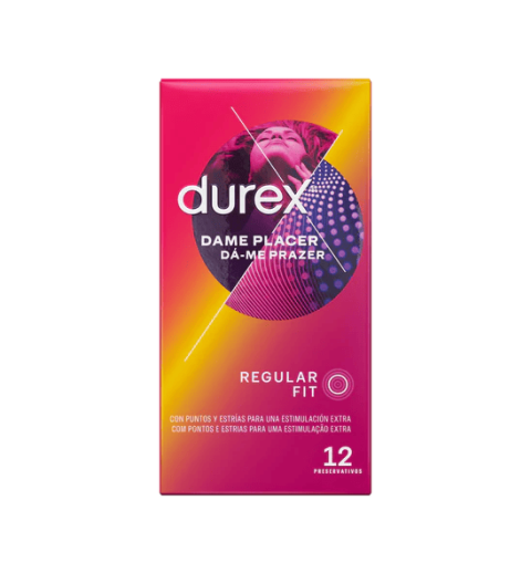 PRESERVATIVOS DUREX DAME PLACER 12 UNIDADES