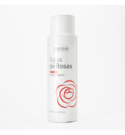 AGUA DE PETALOS DE ROSAS TONICO  GENOVE 500 ML