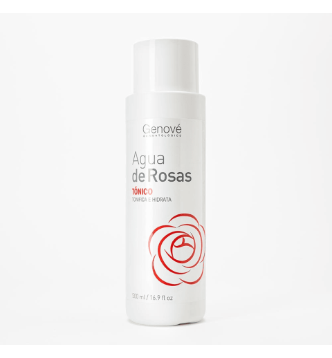 AGUA DE PETALOS DE ROSAS TONICO  GENOVE 500 ML