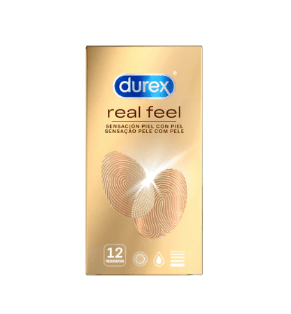 DUREX REAL FEEL PRESERVATIVO SIN LATEX 12 U