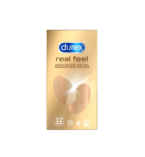 DUREX REAL FEEL PRESERVATIVO SIN LATEX 12 U